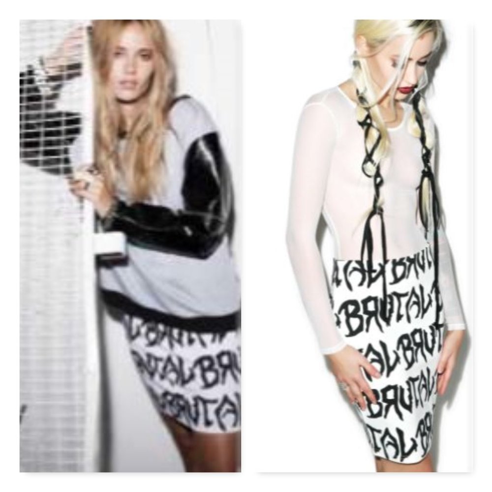 Evil Twin Brutal Print Skirt